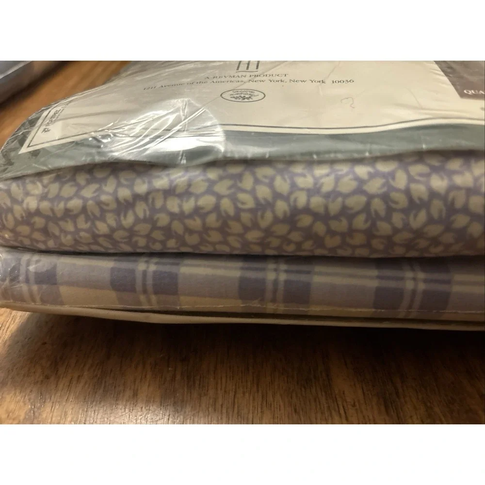NWT Vintage Laura Ashley Extra Long 3 Piece Twin Sheet Set In Quartet